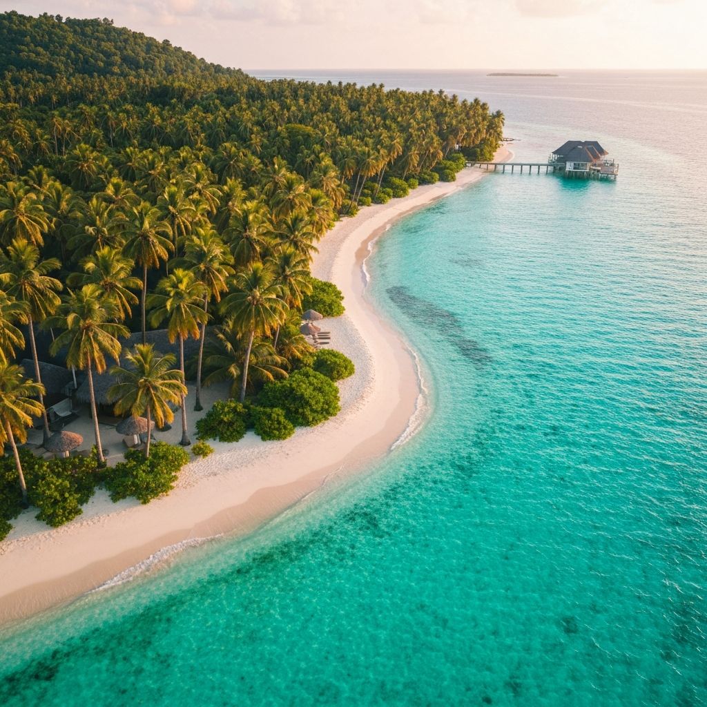 Tropical paradise coastline